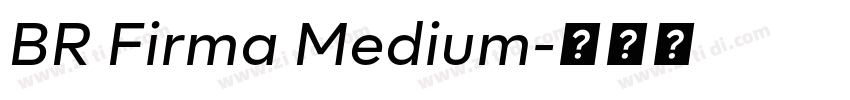 BR Firma Medium字体转换